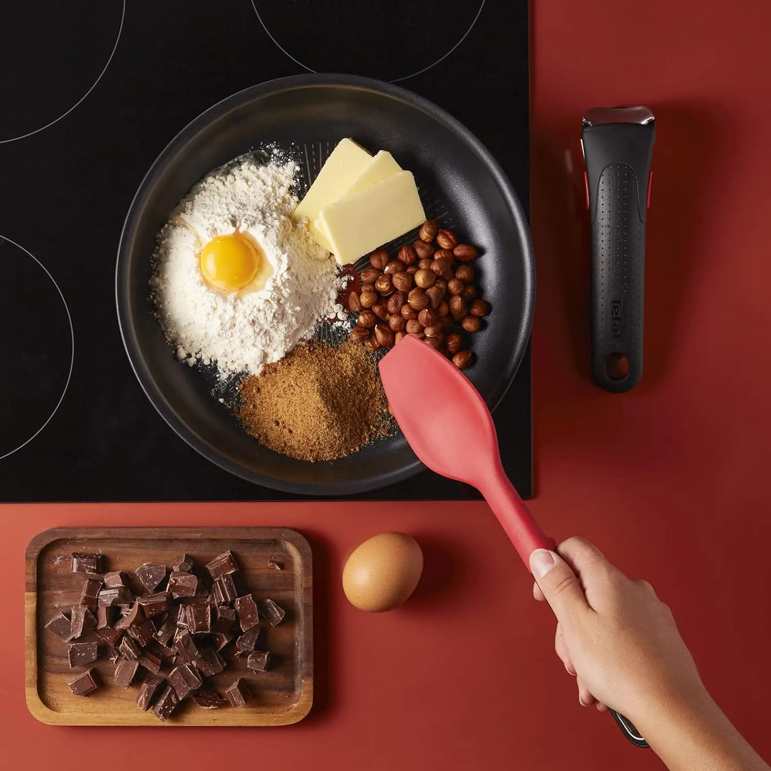 Tefal Ingenio Unlimited, 26cm Wok, Stackable, Space Saving, Non-Stick, Induction, Black, L7637732
