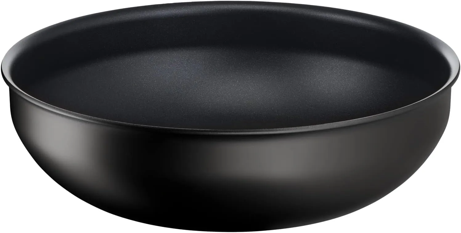 Tefal Ingenio Unlimited, 26cm Wok, Stackable, Space Saving, Non-Stick, Induction, Black, L7637732