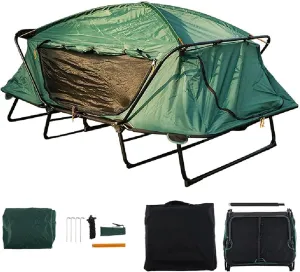 Tent Outdoor | Camping Tent | Off-Ground Tent, Waterproof Glamping, 4 Seasons Dome Tent Light, Large Family Tent, for Outdoor Camping