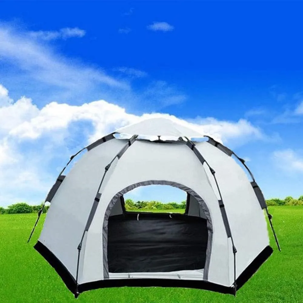 Tent Ultra-Light Set Camping Tent Outdoor Tent Full Automatic Speed Opening 3-4 People Family 5-8 People Multi-Person Camping Tent (2 Doors 1 Skylight 3) (2 Doors 1 Skylight 3)
