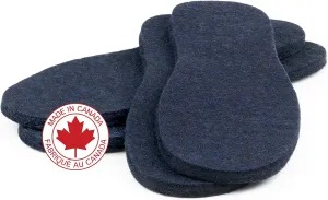 The Felt Store 8mm Long-Lasting Wool Felt Insoles for Men and Women, Warm Wool Boot Insoles for Winter, Adjustable Wool Insoles, 2 Pair - Size 8