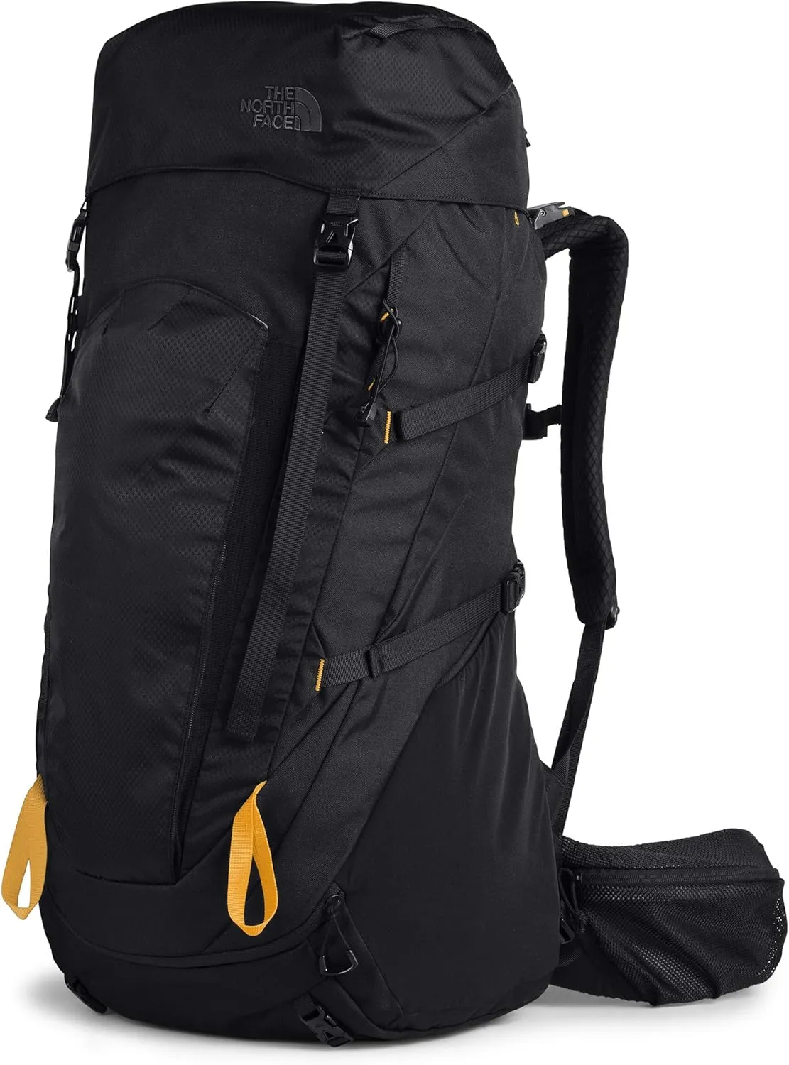 The North Face Terra Backpacking Backpack, TNF Black/TNF Black, L-1X 65 L