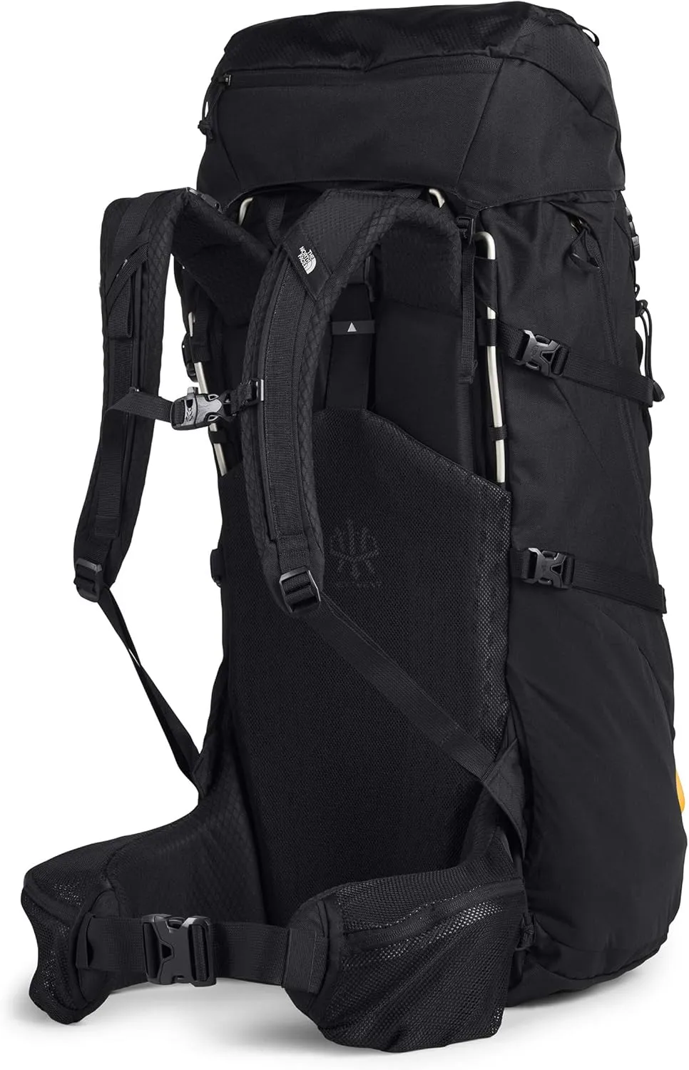 The North Face Terra Backpacking Backpack, TNF Black/TNF Black, L-1X 65 L