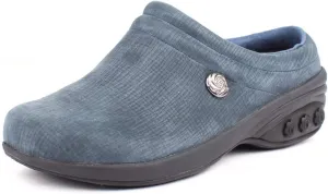 Therafit Molly Women's Arch Support Leather Clog - for Plantar Fasciitis/Foot Pain