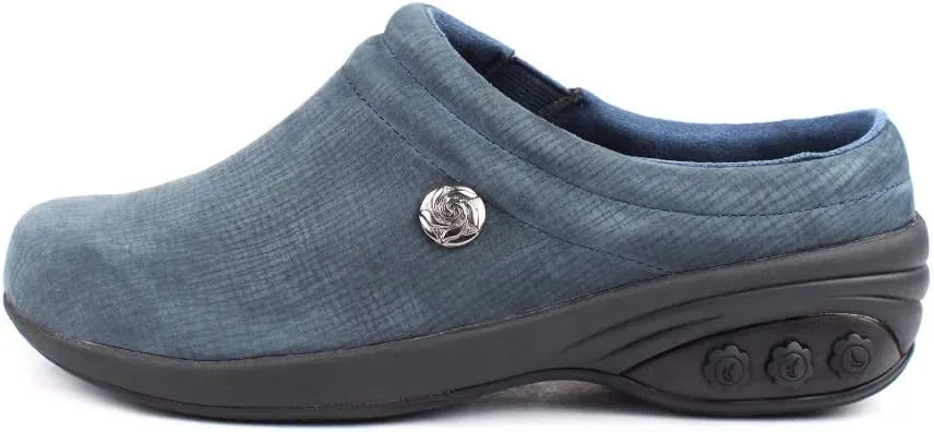 Therafit Molly Women's Arch Support Leather Clog - for Plantar Fasciitis/Foot Pain