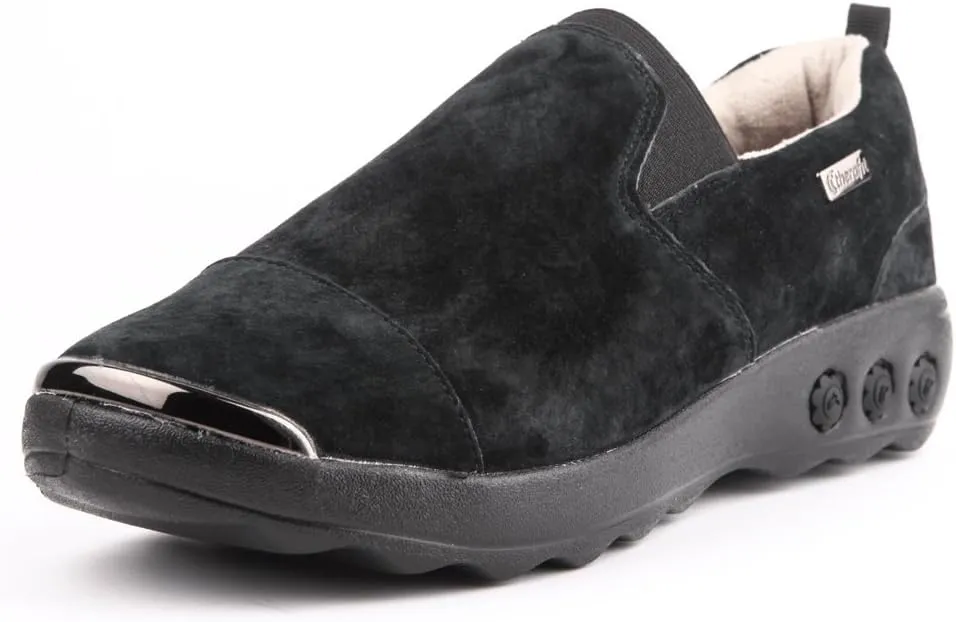 Therafit Samantha Women's Suede Slip On Casual Shoe - for Plantar Fasciitis/Foot Pain