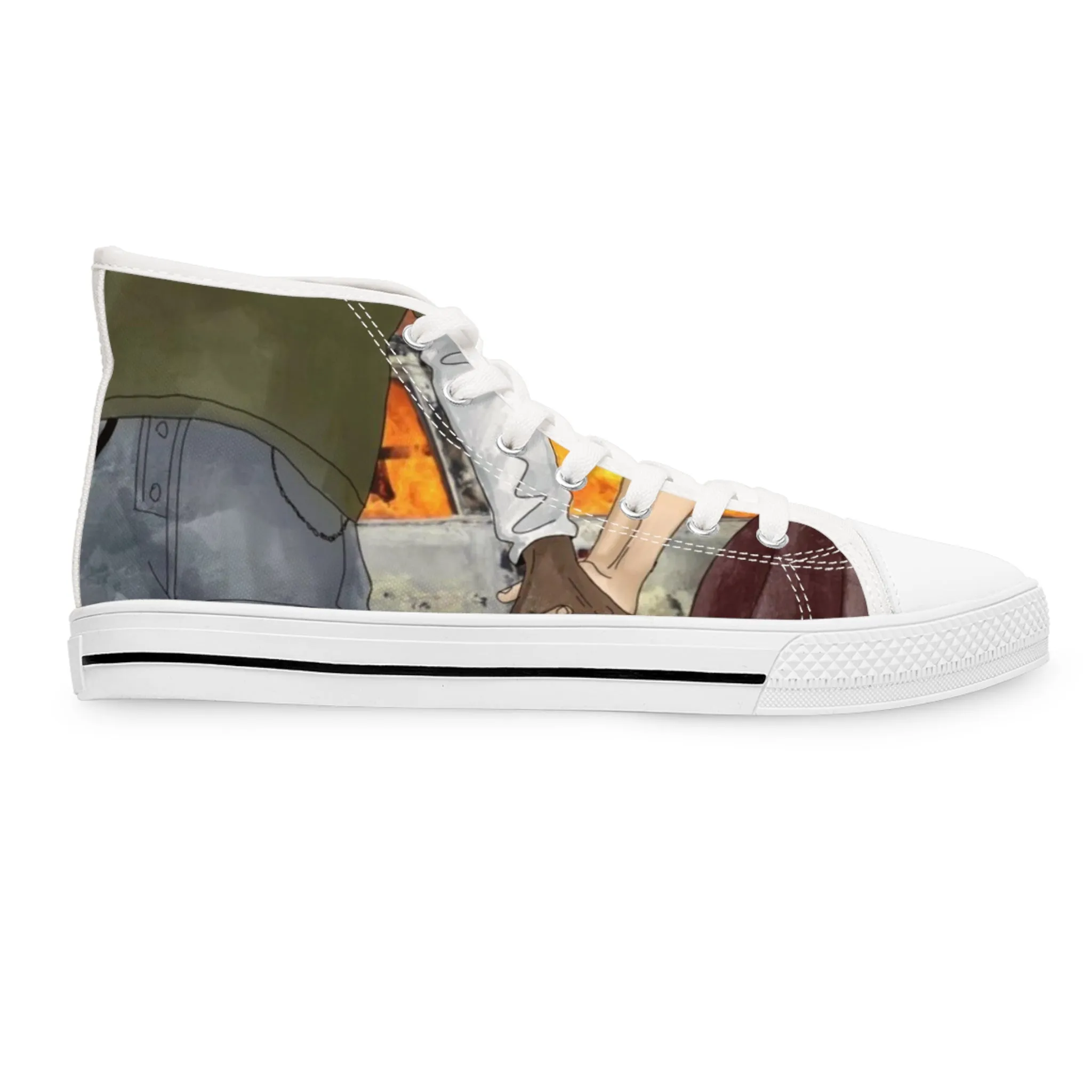 “Through hell and back” Women's High Top Sneakers