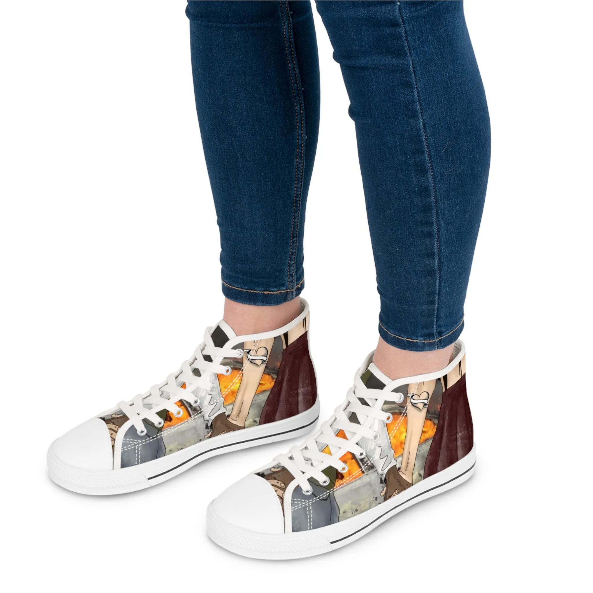 “Through hell and back” Women's High Top Sneakers