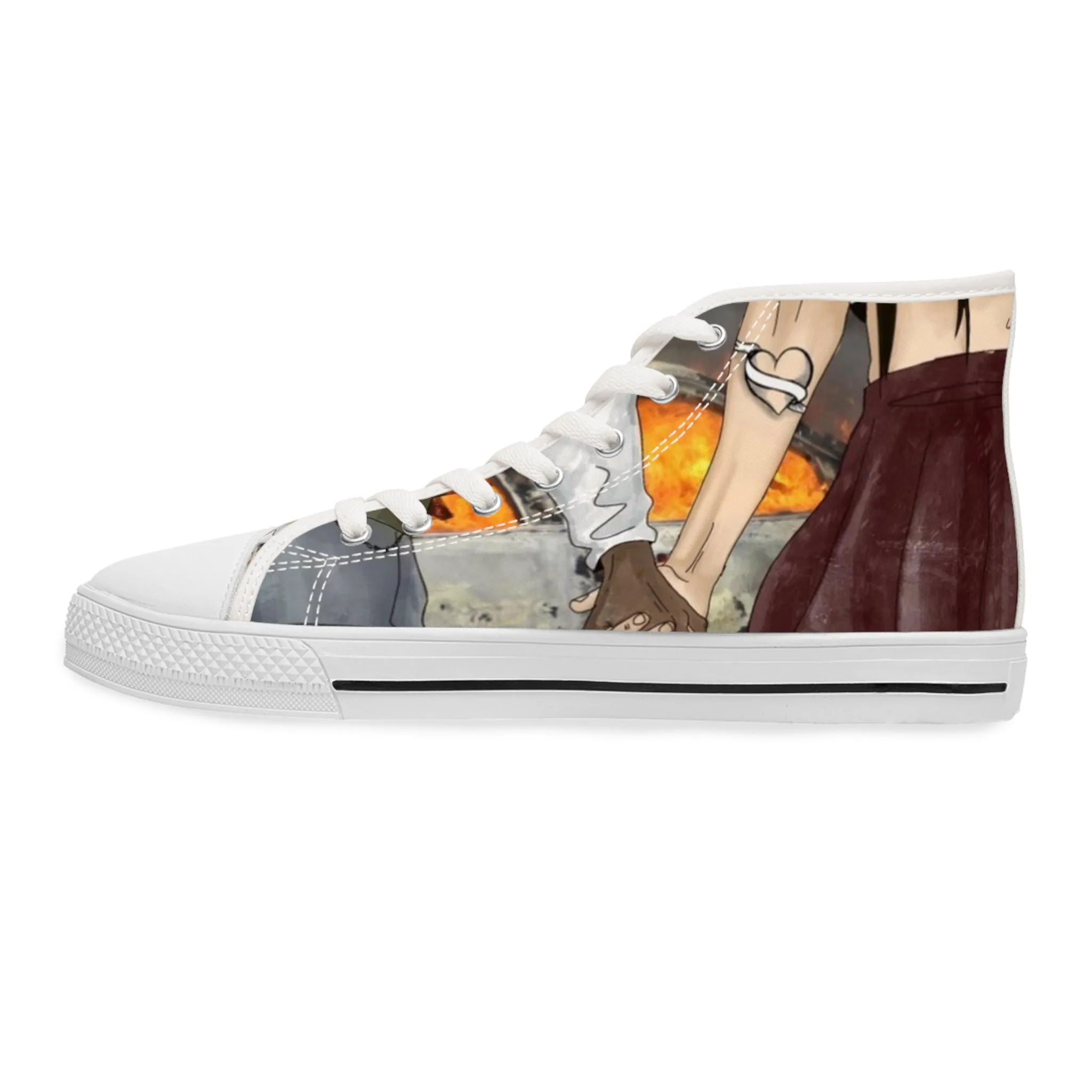 “Through hell and back” Women's High Top Sneakers