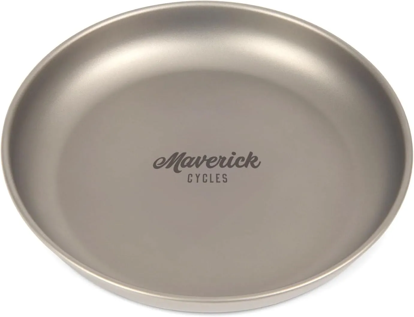 Ti Camping Plate, Lightweight Plate for Hiking, Backpacking, Small, Silver