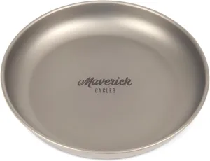 Ti Camping Plate, Lightweight Plate for Hiking, Backpacking, Small, Silver
