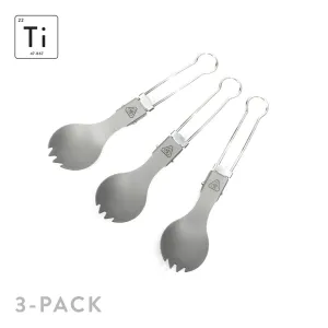 Ti-Line Folding Spork (3 Pack)