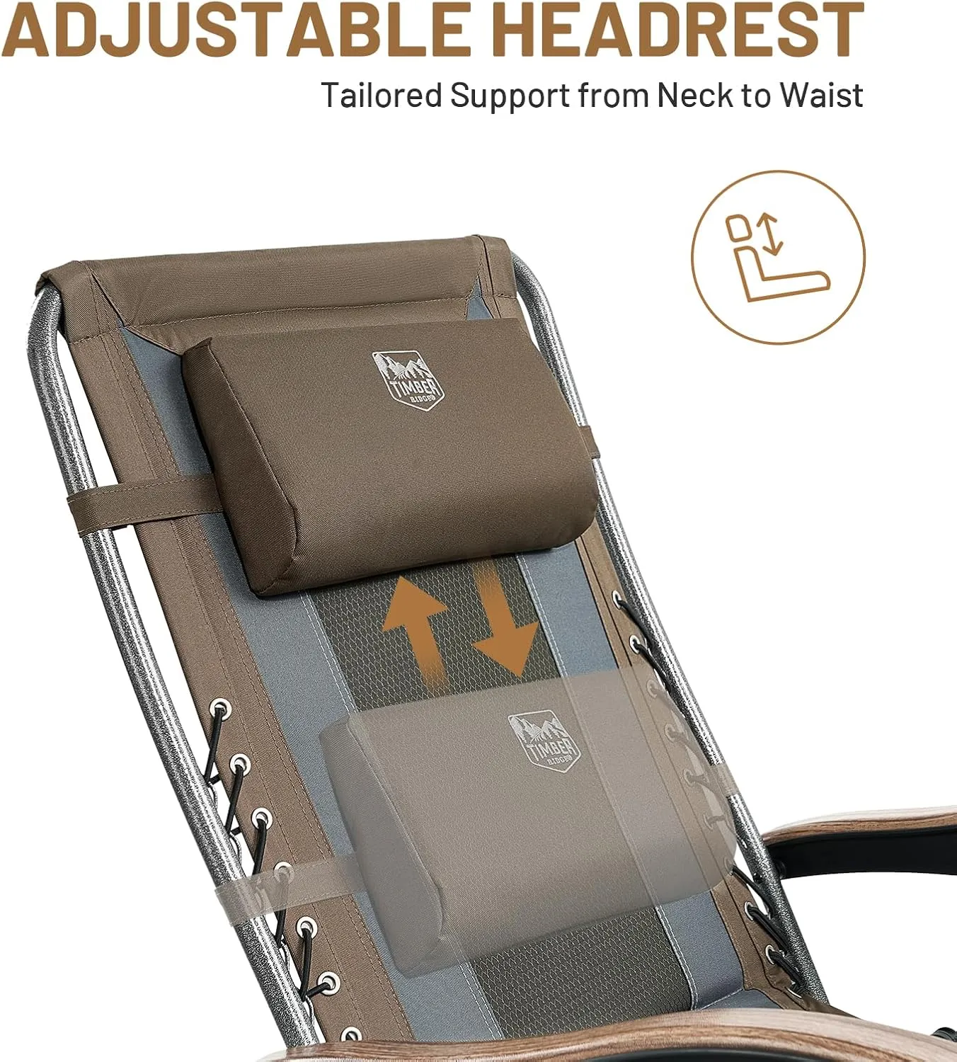 TIMBER 350 lbs RIDGE Zero Gravity Capacity Guaranteed protection Smart Chair, Foldable