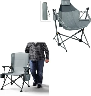 TIMBER RIDGE Hammock Camping Chair 300lbs & Oversized Folding Camping Chair High Back 500lbs