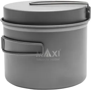 Titanium 1600ml Pot with Frying Pan Lid - Ultralight, Durable Cooking Combo for Outdoor Adventures!