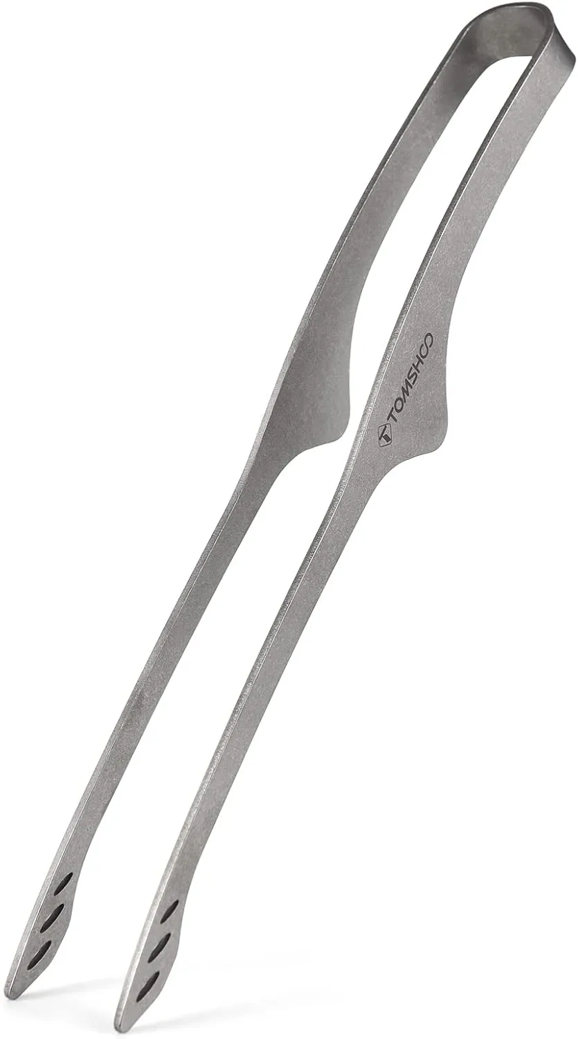 Titanium Tongs 9.2 Inch Lightweight BBQ Grill Tongs Clip Outdoor Camping Backpacking Hiking Cookware,BBQ Tongs