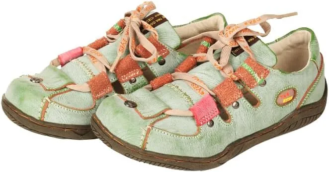 TMA EYES Women's Leather Breathable Plus Size Shoes Casual Pigskin Outdoor Walking Shoes with Insides