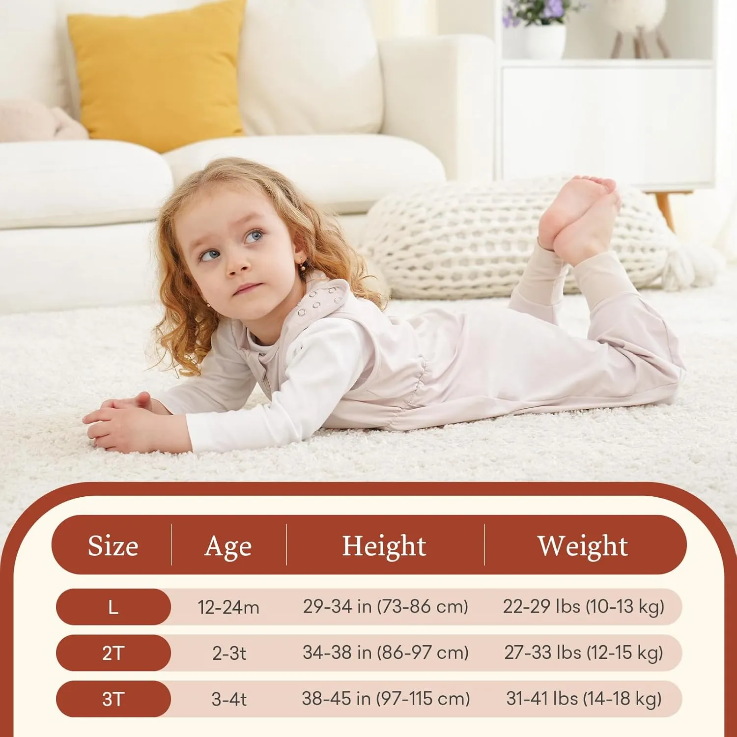 Toddler Sleep Sack with Feet, 0.5 TOG Baby Sleeping Bag, Walker Sleep Sack for Babies 12-24M, 2T-3T Toddler