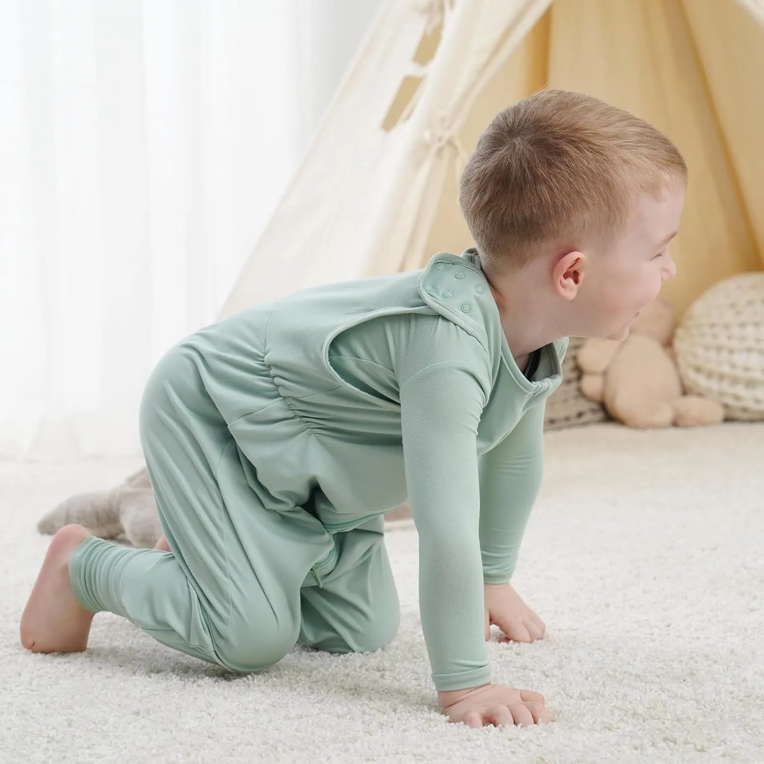 Toddler Sleep Sack with Feet, 0.5 TOG Baby Sleeping Bag, Walker Sleep Sack for Babies 12-24M, 2T-3T Toddler