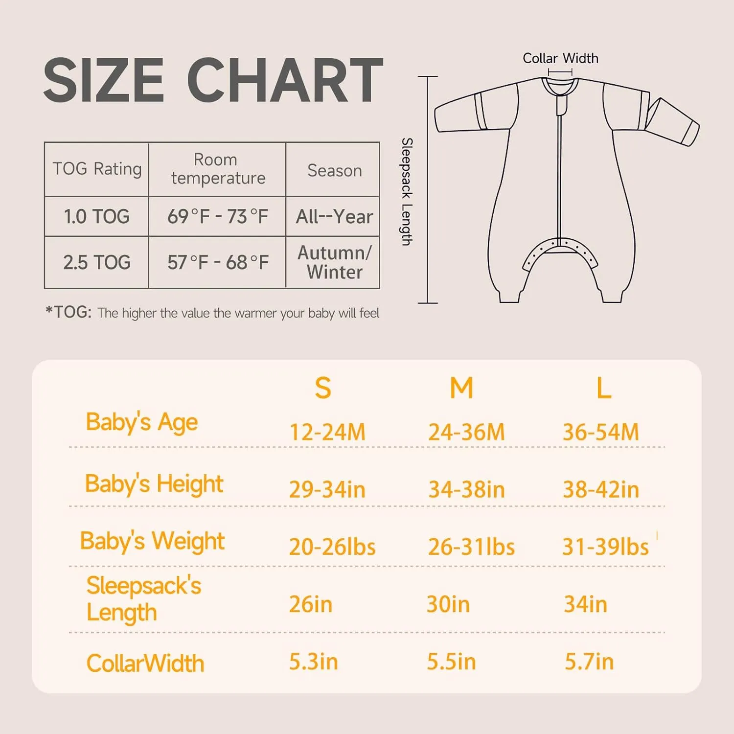 Toddler Sleep Sack with Feet, 2.5 TOG Removable Long Sleeve Winter Sleep Sack with Legs, Super Warm Baby Sleeping Bag Quilted Wearable Blankets for Kids 36-54 Months