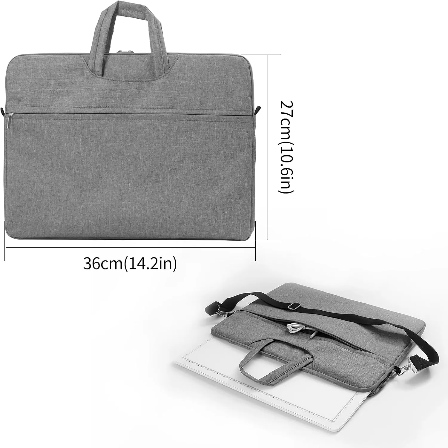 TOHETO Rechargeable A4 Light Pad with Carry Bag for Diamond Painting, Ultra Bright Tracing Light Box for Drawing, Wireless Lightbox for Tracing and Drawing, Cordless Diamond Art Light Board (White)