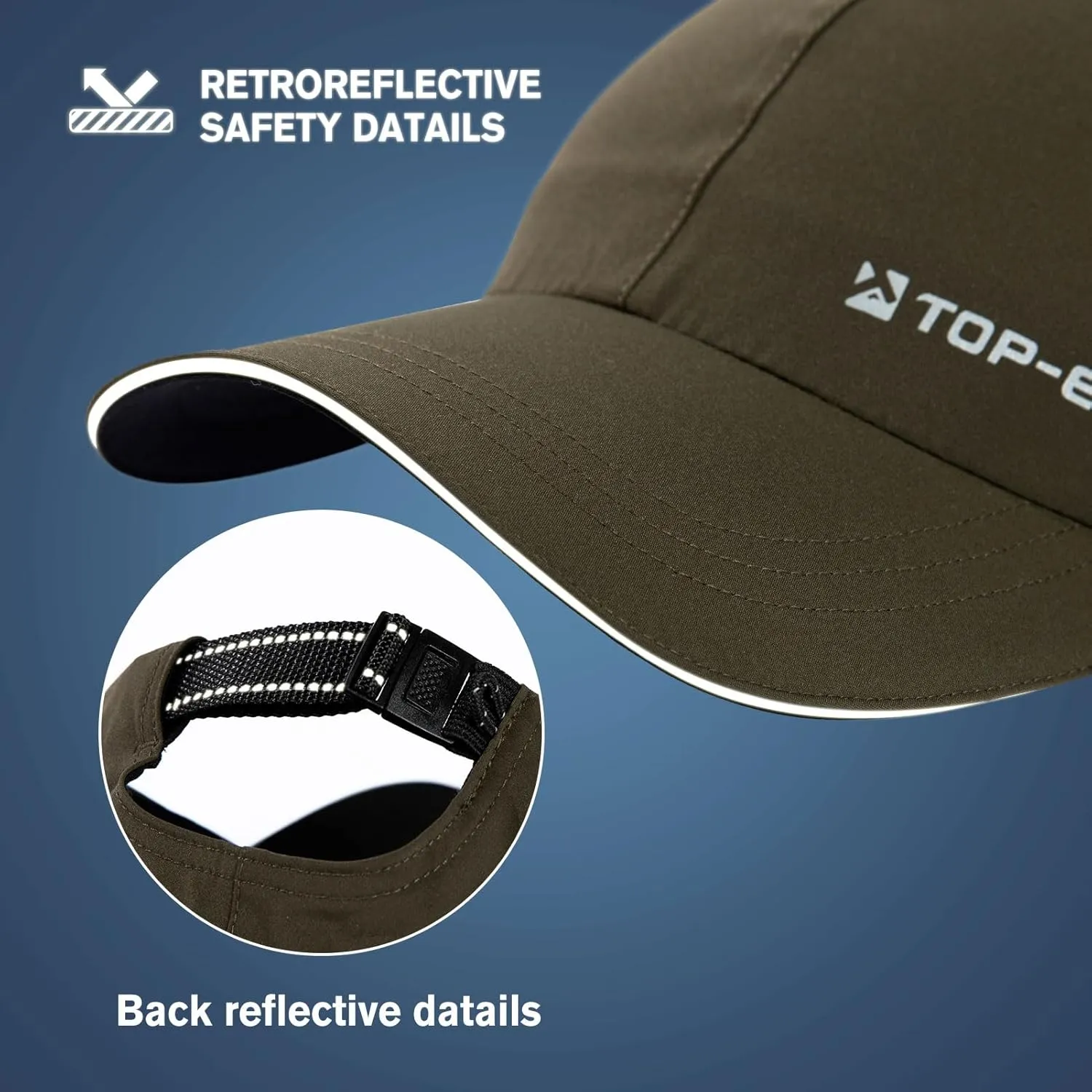 TOP-EX Oversize XL XXL XXXL Baseball Cap Waterproof Running Hat for Extra Large Heads Men