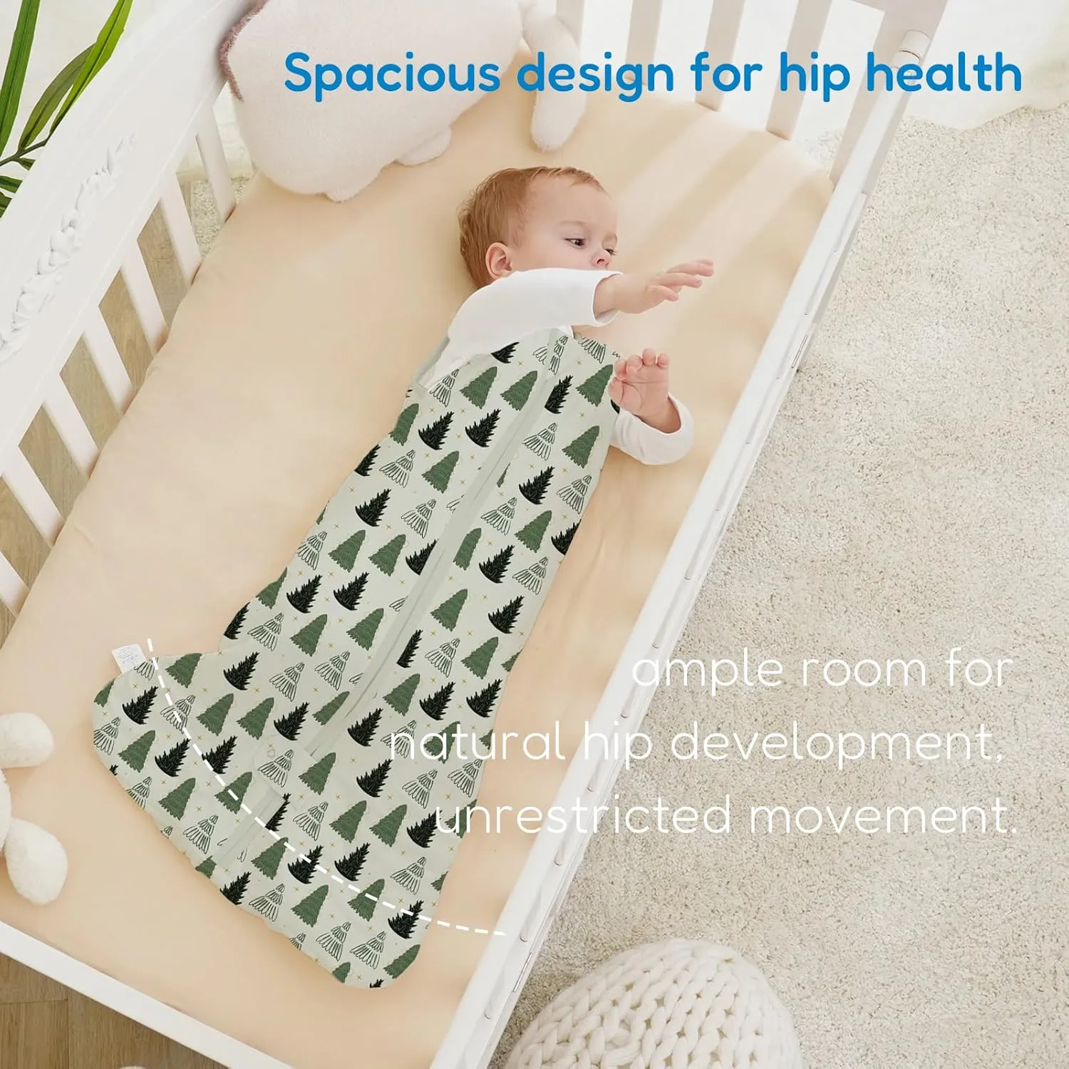 TotAha Sleep Sack 6-12-15 Months 1.0 TOG, Unisex Buttery Soft Sleeping Sacks with 2-Way Safe Zipper, All Season Sleep Bag