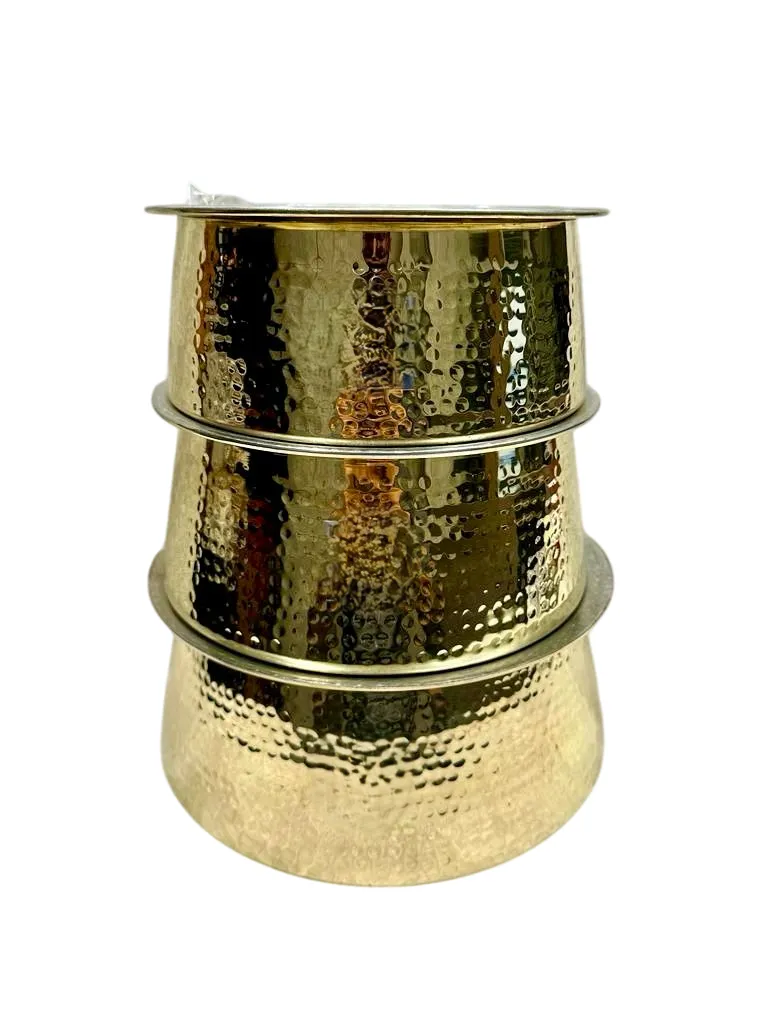 Traditional Brass Kitchenware Rice Handi, 4 Litre's, Premium Quality, 10"