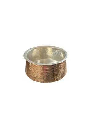 Traditional Copper Kitchenware Rice Handi, 4 Litre's, Premium Quality, 10"