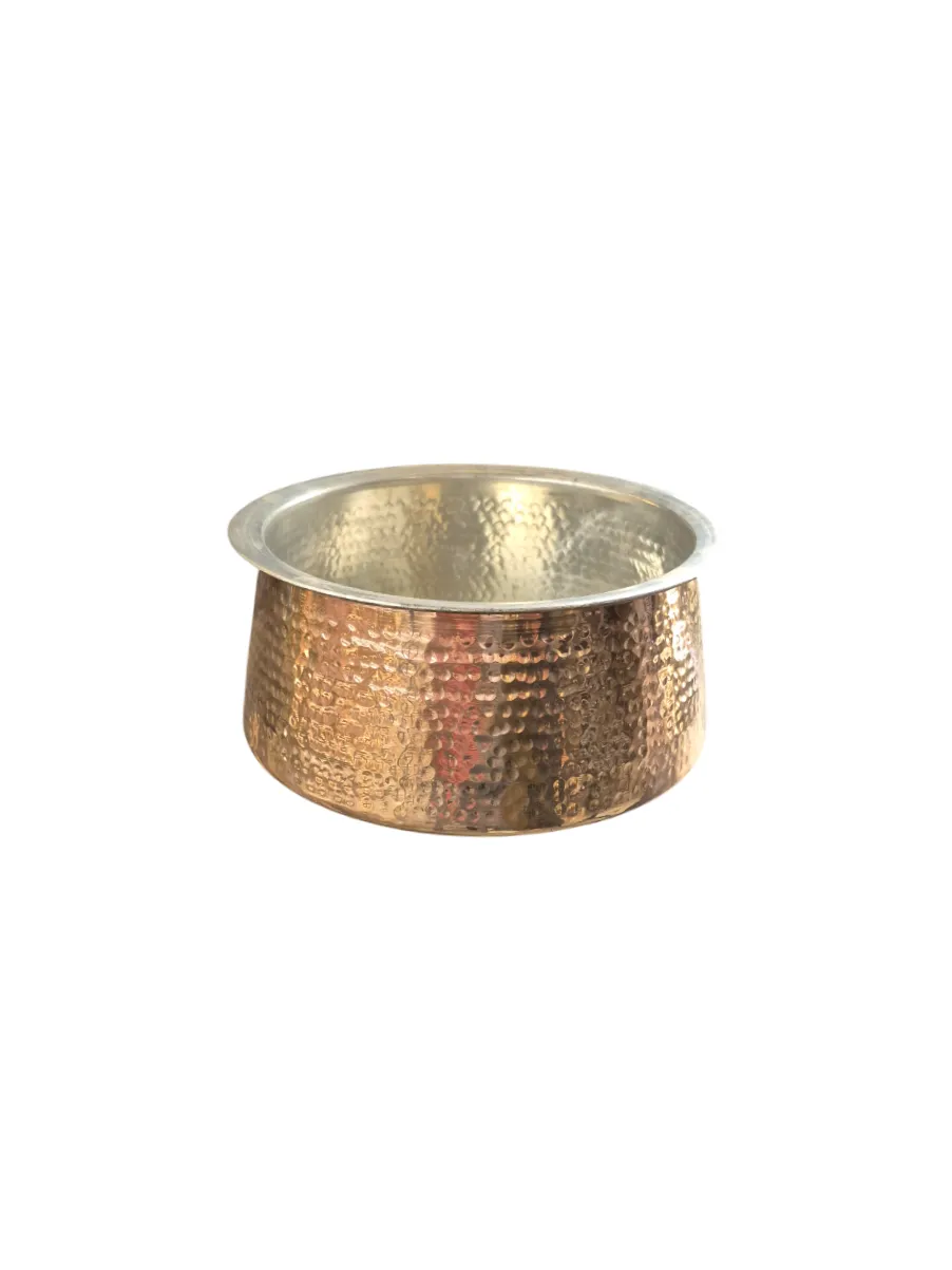 Traditional Copper Kitchenware Rice Handi, 4 Litre's, Premium Quality, 10"