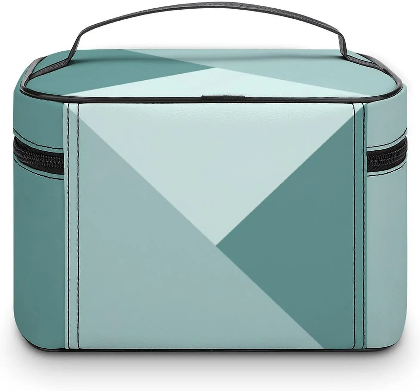 Travel Makeup Bag, Mint Teal Green Cosmetic Bags for Women Large Capacity Waterproof Toiletry Bag Make up Organizer