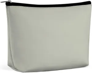 Travel Makeup Bag, Solid Plain Beige Elegant Modern Cosmetic Bags for Women Large Capacity Waterproof Toiletry Pouch Make up Organizer