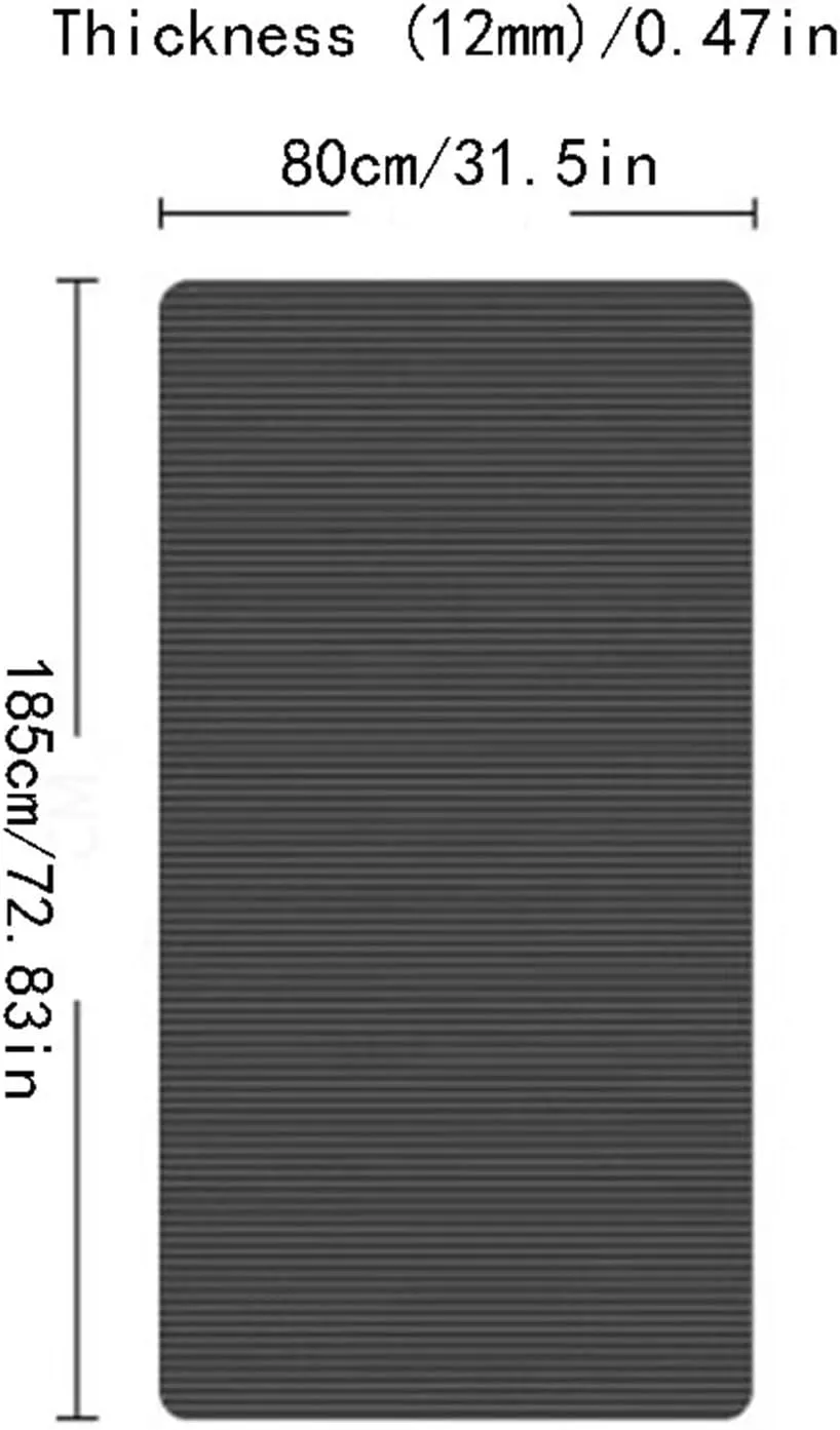 Treadmill Shock Absorber Pads, Waterproof Non-slip Sound Absorbing Exercise Equipment Workout Protection Mat, Cross Trainers Gym Equipment Mat, for Treadmill and Exercise Equipment(Thickness (12mm))