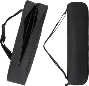 Tripod Carrying Case Bag With Shoulder Straps - 17 Inch Durable With Padded, Black Portable Folding Camera Tripod Photography Carry Bag Lights Microphone Stands Bag