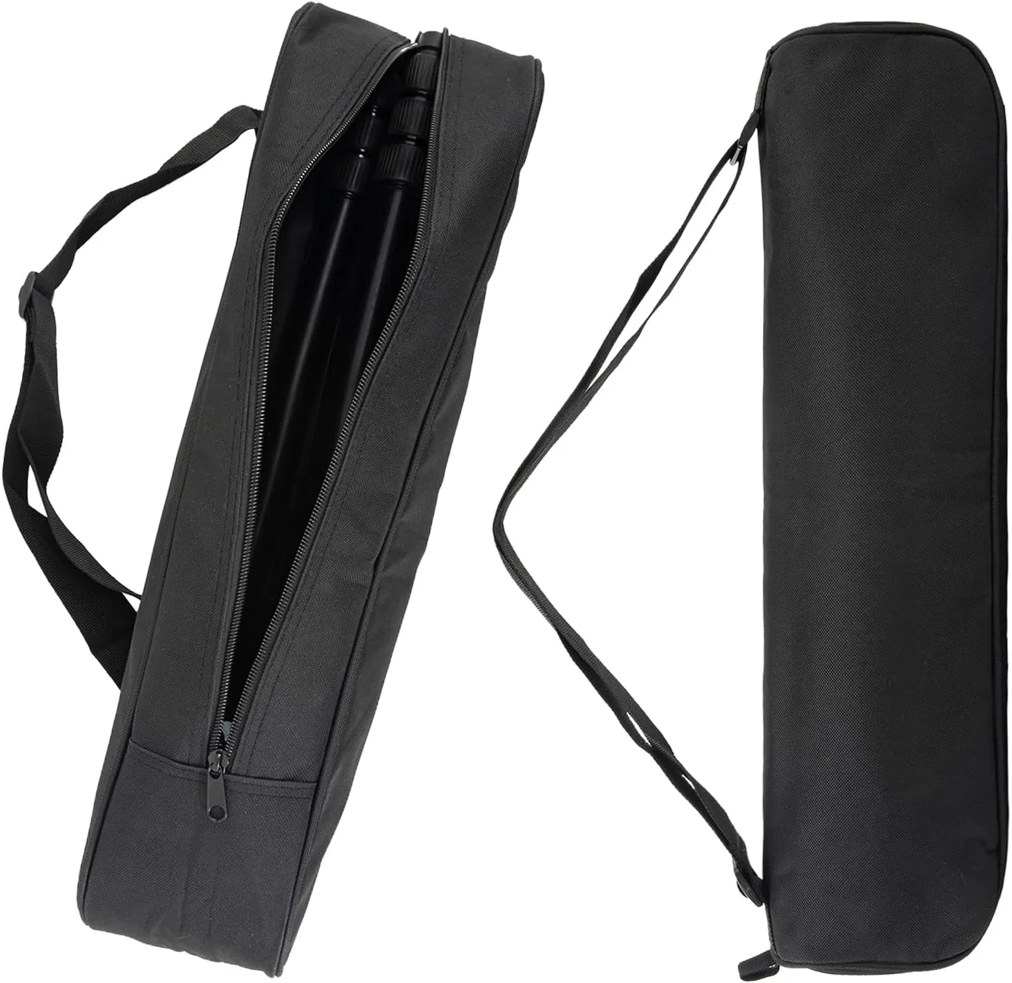 Tripod Carrying Case Bag With Shoulder Straps - 17 Inch Durable With Padded, Black Portable Folding Camera Tripod Photography Carry Bag Lights Microphone Stands Bag