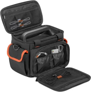 Trunab Carrying Case Compatible with Jackery Portable Power Station Explorer 160/240/300, Storage Bag with Waterproof Bottom and Front Pockets for Charging Cable and Accessories