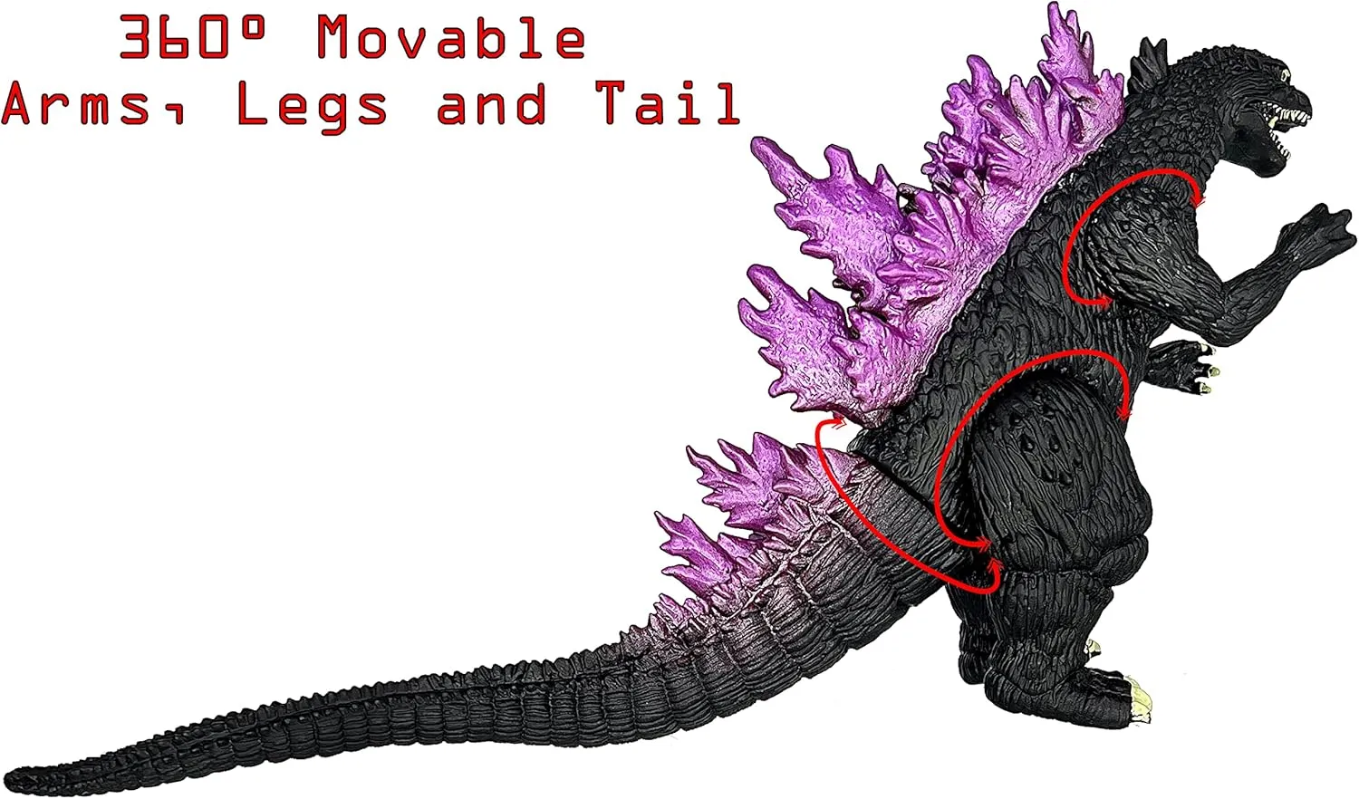 TwCare Set of 2 Godzilla Millennium Mecha MechaGodzilla King of The Monsters Toys, 2021 Movable Joints Action Figures Movie Series Soft Vinyl, Carry Bag