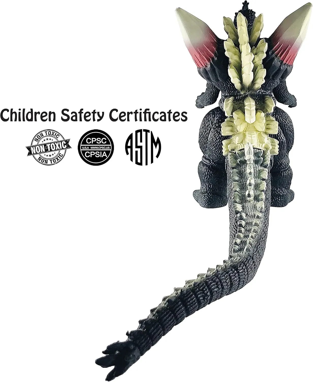 TwCare Set of 2 SpaceGodzilla Disosaur Dragon Gigan Space Toys, Kaiju Universe Action Figures King of The Monsters Movable Joints Movie Series Soft Vinyl, Travel Bag