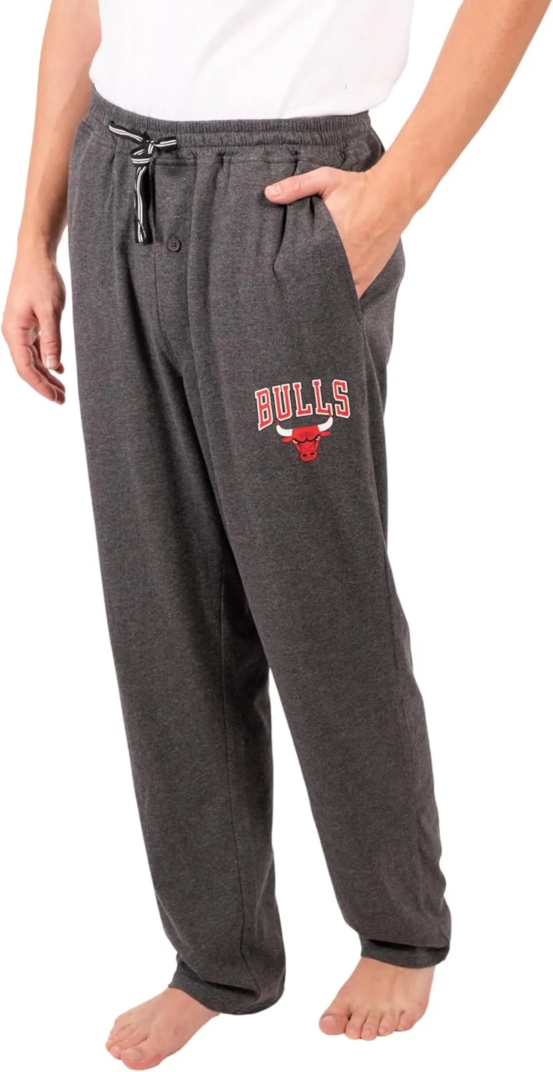 Ultra Game Men's NBA Official Sleepwear Super Soft Pajama Loungewear Pants