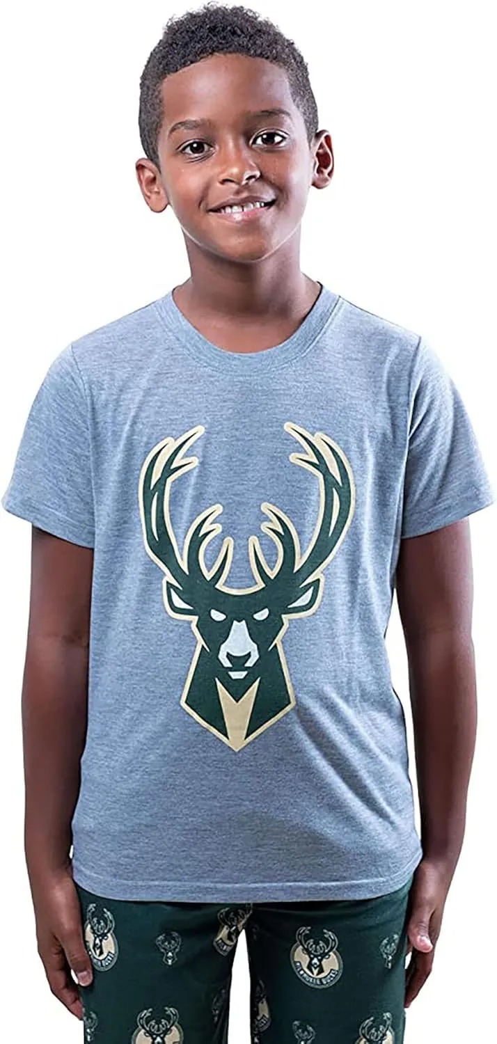Ultra Game Youth NBA Official 2 Piece T-Shirt & Lounge Pants Pajama Set