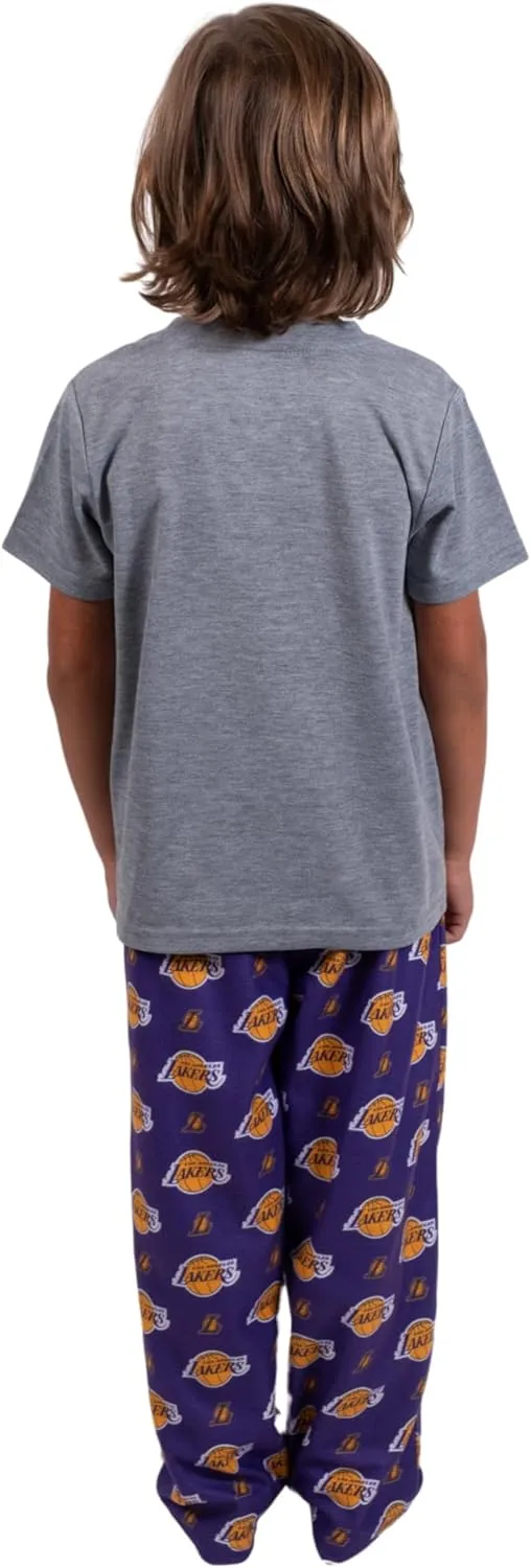 Ultra Game Youth NBA Official 2 Piece T-Shirt & Lounge Pants Pajama Set