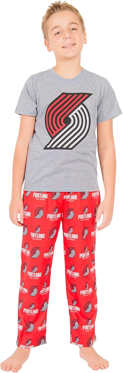 Ultra Game Youth NBA Official 2 Piece T-Shirt & Lounge Pants Pajama Set