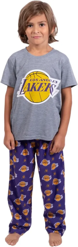 Ultra Game Youth NBA Official 2 Piece T-Shirt & Lounge Pants Pajama Set