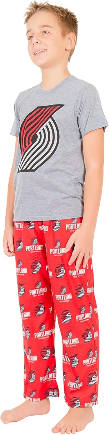 Ultra Game Youth NBA Official 2 Piece T-Shirt & Lounge Pants Pajama Set
