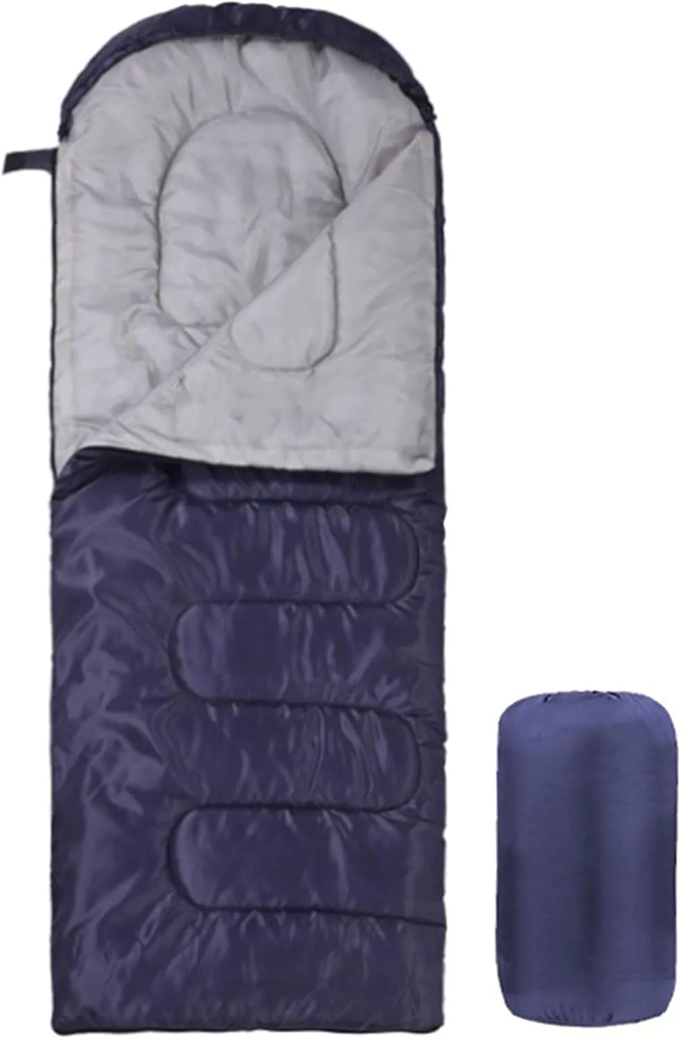 Ultra Light Sleeping Bag for Backpacking Compartment for Adults 170T 4 Seasons Hooded Travel Dirt-proof Spacious and Comfortable Warm and Windproof
