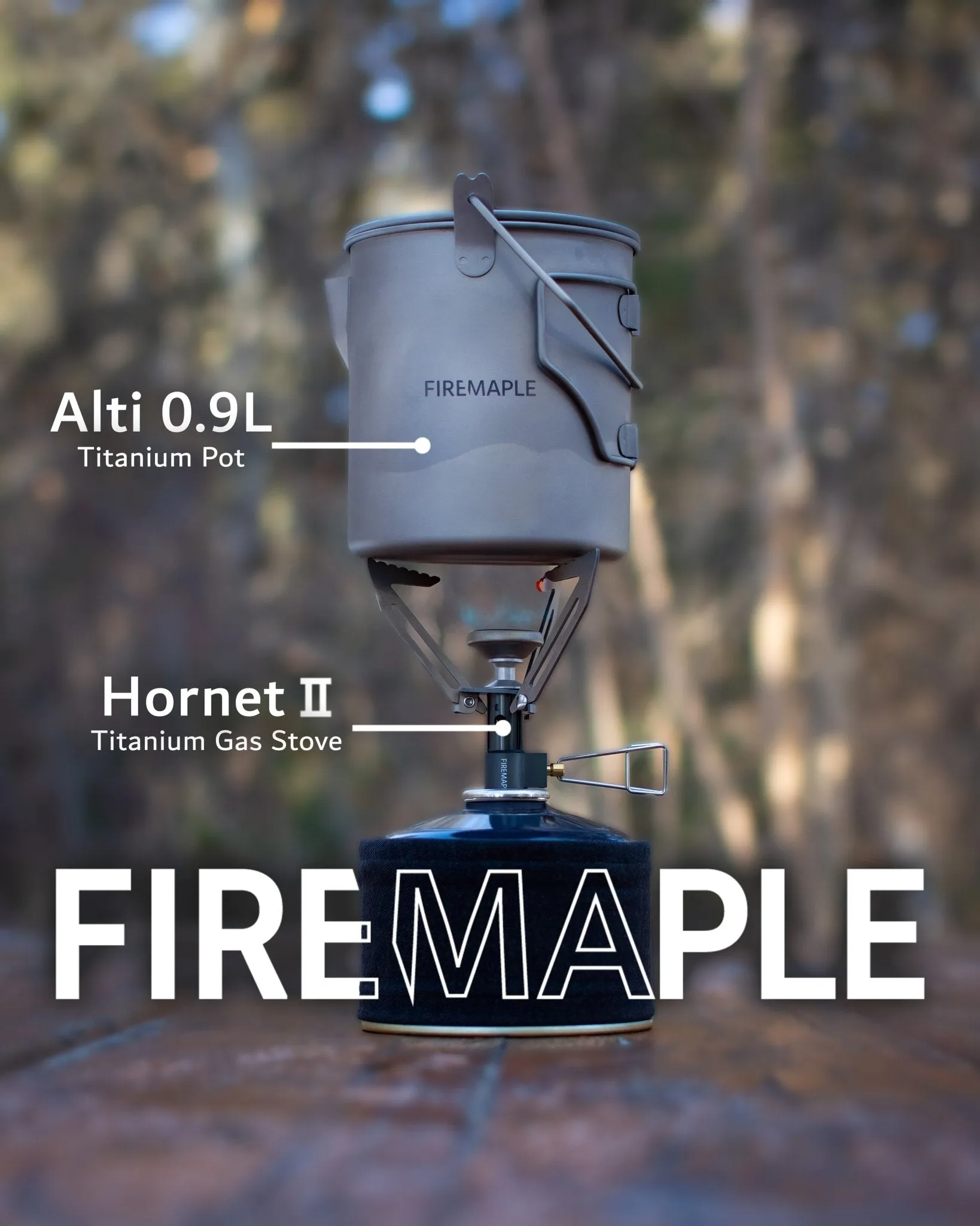 Ultralight Titanium Gas Stove & Pot Set