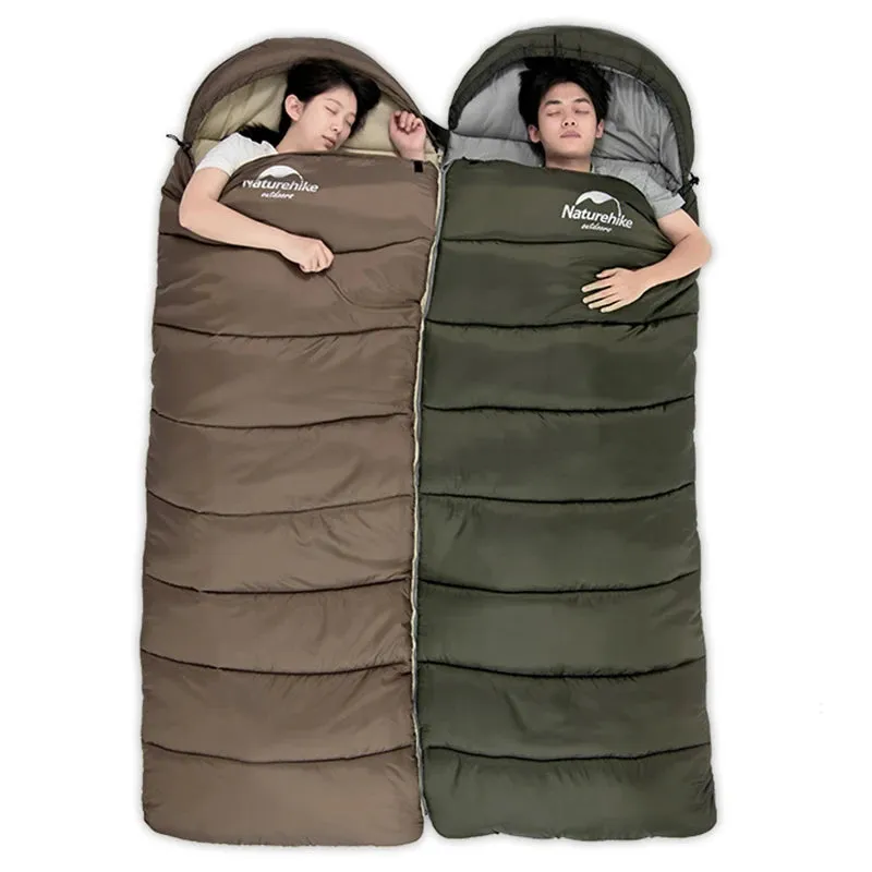 Ultralight Waterproof Cotton Quilt Envelope Sleeping Bag - Portable Camping Sleeping Bag for Spring, Autumn, and Winter