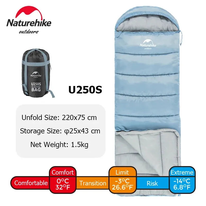 Ultralight Waterproof Cotton Quilt Envelope Sleeping Bag - Portable Camping Sleeping Bag for Spring, Autumn, and Winter