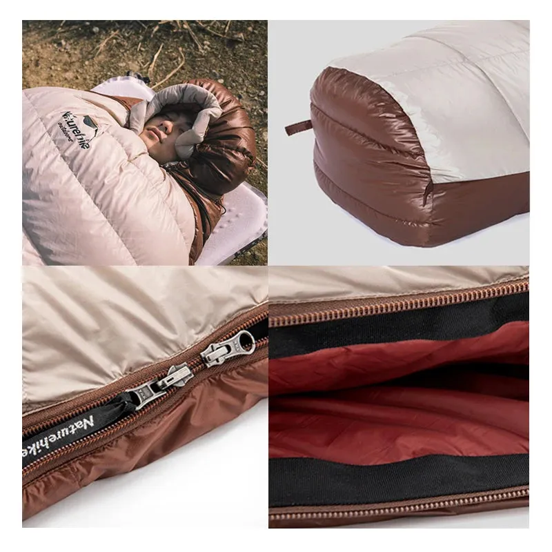 Ultralight Waterproof Mummy Sleeping Bag - SnowBird Duck Down for Winter Camping