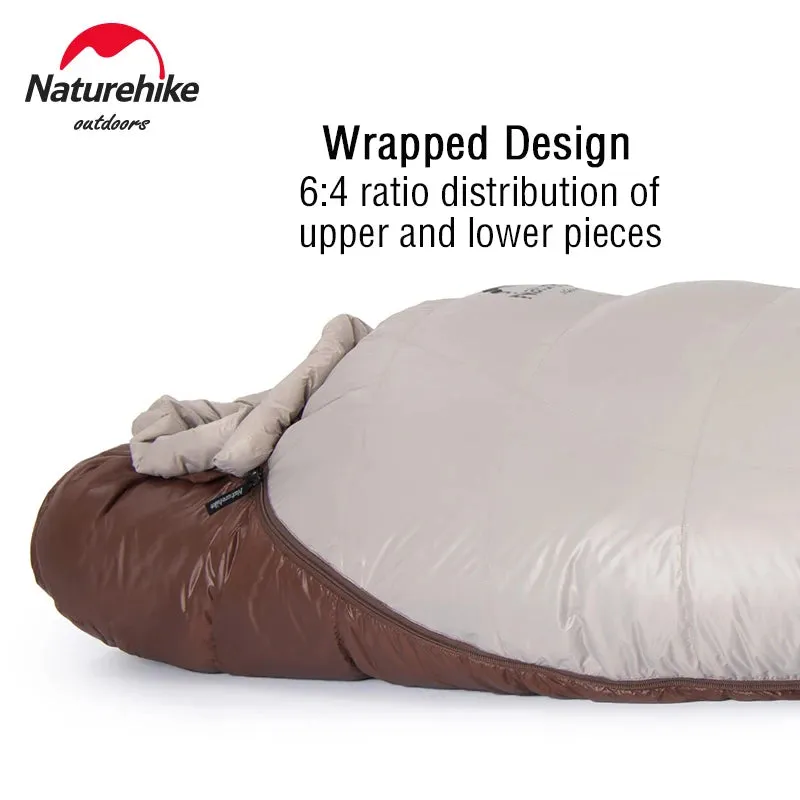 Ultralight Waterproof Mummy Sleeping Bag - SnowBird Duck Down for Winter Camping
